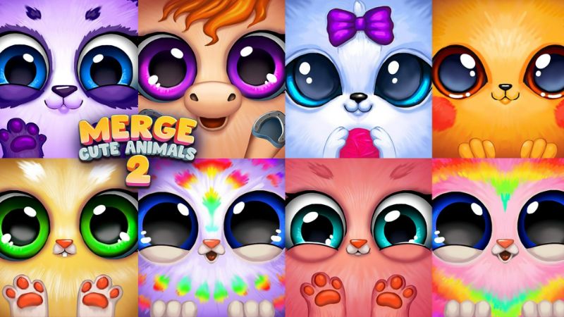 MOD APK Merge Cute Animal 2: Sự hấp dẫn với thế giới thú cưng dễ thương